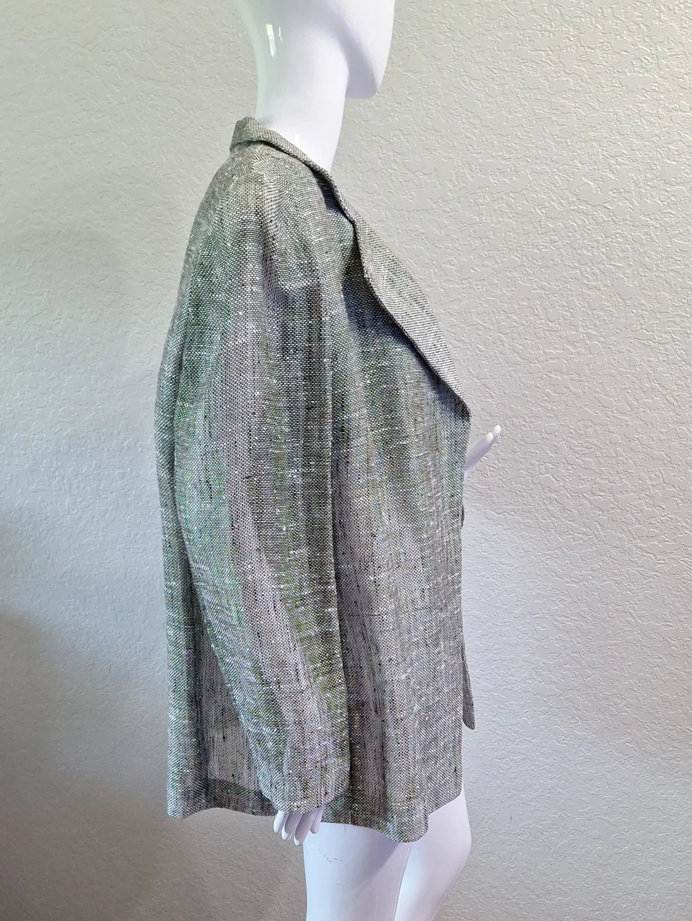 Linda Allard Ellen Tracy Oh My Like Wearing Nothing Open Front Blazer!